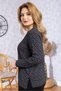 Women's New Model High Quality Round Neck Placket Middle Age Mother Combed Cotton Blouse 6545 - 5