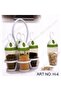 4 Piece Spice Rack for BBQ, Picnic and Outdoors