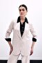 Zebra Patterned Jacket - Powder