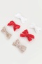 Multicolored Velvet 6-Piece Ribbon Bow Clip Buckle Set - 3