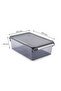 Covered Bathroom Kitchen Organizer Shelf Ps 325*205*100 mm Transparent Black - 3