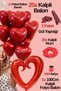 25 Red Heart Balloon Set Big Heart Foil Balloon 25 Heart Candle Helium Compatible Lover Special Day