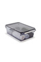 Covered Bathroom Kitchen Organizer Shelf Ps 325*205*100 mm Transparent Black - 4