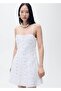 Short Dress with Floral Texture
