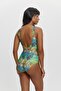 M12017 Biyel Detailled Cubed Toparseyer Swimsuit - 3