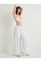 Wide Leg Linen Trousers with Tie Waist and Comfortable Fit - 2