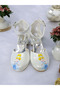 Girl's Cinderella Princess Illustrated Comfortable Square Heeled Evening Dress Shoes - 4