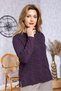 Women's New Model High Quality Round Neck Middle Age Mother Combed Cotton Blouse 6549 - 5