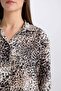 Long Sleeve Oversize Snakeskin Print Shirt - D5270Ax25Sp - 5