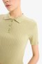Slim Fit Slim Fit Polo Neck Knitwear Sweater N9752Az25Sp - 5