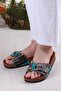 Pienn 20050 Anatomical Comfortable Stone and Beaded Single-Buckle Women's Slippers - 3