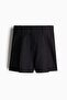 Linen-blend shorts