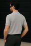 Polo Neck Knitwear Men's Cotton T-Shirt - 3