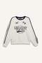 Cool Oversize Wide Fit Crew Neck Printed Thick Fabric Sweatshirt D5957Ax25Sp - 7