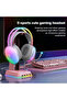 سماعة رأس X25 Gradient RGB Light، سماعة رأس للألعاب لأجهزة PS4/PS5/XBox One/Series/Switch/PC، رمادية - 2