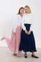 Pink Line Chiffon Skirt - 7