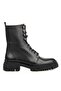 Women's Black Lace-up Boots (Army)
