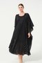 Black Striped Pareo over Swimsuit – Oversize Stylish Beachwear - 2