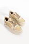 Lanes Beige Straw-Skin Women's Sneakers - 4