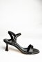 U569519904 Black Fabric Low Heeled Women's Shoes - 5
