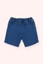 Baby Boy Navy Blue Denim Shorts with Pocket Detail - 3