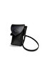 Women's Leather Black Waterproof Phone Wallet Strap Cross Shoulder Bag - 4