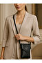 Women's Leather Black Waterproof Phone Wallet Strap Cross Shoulder Bag