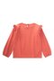 Rib Detailed T-Shirt 3-10 Years Old Coral - 3
