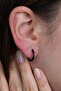 Ring Thin Shiny Men's Unisex Steel Earrings Pair 2 Pcs Mse5-2 - 2