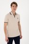 Men's Slim Fit Polo Neck Stone T-Shirt 50298081 -Vr049 - 3