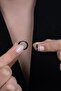 Ring Thin Shiny Men's Unisex Steel Earrings Pair 2 Pcs Mse5-2 - 3