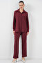 5858 Knitted Double Suit - Burgundy - 4