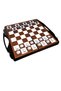 Large Size Bag Set of 3 Chess Checkers Backgammon - 5