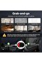 Vacuum Magnetic Suction Phone Holder, Foldable, Hands-Free Mount for Car/Gym/Surface (Black) - 7