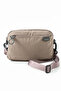 Unisex 4-Compartment Parachute Fabric Adjustable Crossbody Bag Si-6012 Mink