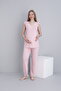 Lace Detailed V-Neck Sleeveless Maternity and Maternity Pajama Set - 5