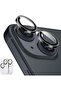2 Pack Camera Lens Protector for iPhone 15/15 Plus/14/14 Plus, Scratch-Resistant (Black)