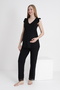 Lace Detailed V-Neck Sleeveless Maternity and Maternity Pajama Set