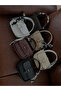 Women's Gold Accessories. Anl. Hanging Scarf - Black Hand & Shoulder Bag - 9