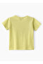 Boys' Lime Green Dinosaur Graphic Cotton T-Shirt - 2