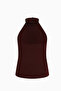 Inca Halter Neck Burgundy Bodysuit - 3