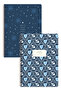 A4 Spiral Cardboard Cover Set of 2 Lined School Notebooks 80 Sheets, Fruits with Lesson Schedule - 7