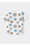 Cute Cubs Faces Pattern Cotton T-Shirt for Boys - White - 2