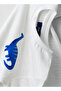 Boys' White Dinosaur Graphic Cotton T-Shirt - 4