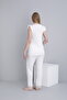 Lace Detailed V-Neck Sleeveless Maternity and Maternity Pajama Set - 2