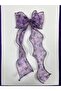 Women's Long Tulle Bow Buckle - Automatic Bow Buckle - Long Chiffon Bow Buckle - Kuromi Lilac Color - 7