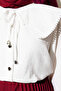 Women's Sailor Collar Laced Shirt - 2