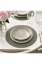 TUVIRIS Place mat, grey-green/patterned plastic, 37 cm - 3