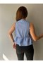 Women's Striped Tie Detailed Tank Top - 6