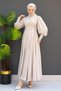 Rope Belted Dress Stone - 4